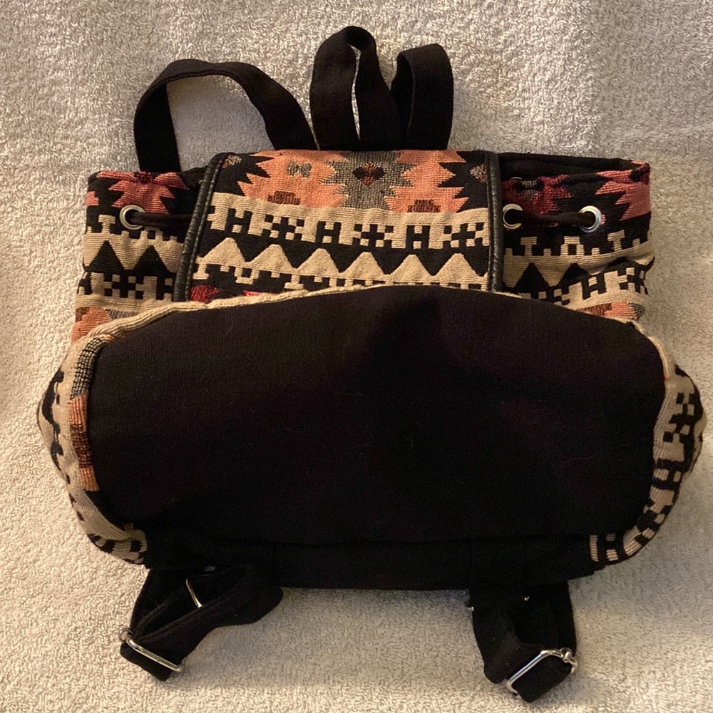 Quilted printed backpack - Picture 4 of 5